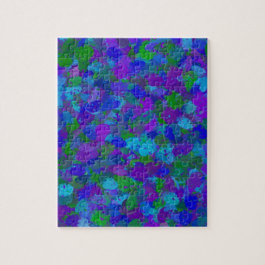 Pfauenfarbe Puzzle (Vertikal)