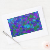 Pfauenfarbe Rechteckiger Aufkleber (Umschlag)