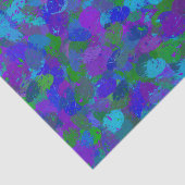 Pfauenfarbe Seidenpapier (Ausschnitt)