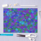 Pfauenfarbe Seidenpapier (Handwerk)