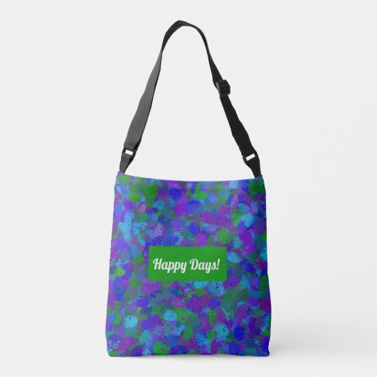 Pfauenfarbenbeutel Tragetaschen Mit Langen Trägern (Rückseite)