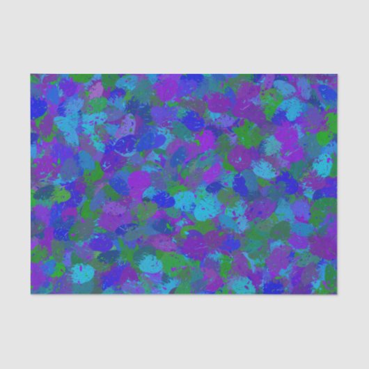 Pfauenfarbpapier Seidenpapier (Vorderseite)