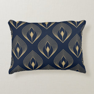 Pfauenfeather ombre Muster ditzy Blumenmotiv. Dekokissen