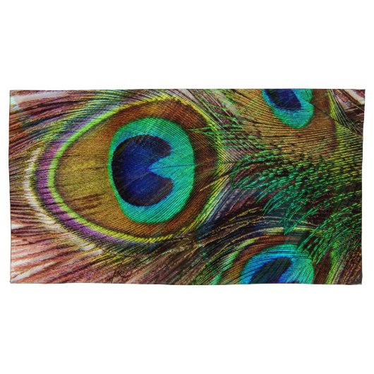 PfauenFeathers 4 Kissenbezug (Vorderseite)