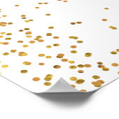 Pfauenfeathers 50. Hochzeitspopster Poster (Ecke)