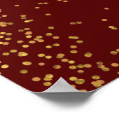 Pfauenfeathers 50. Hochzeitstag Poster (Ecke)