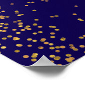 Pfauenfeathers 50. Hochzeitstag Poster (Ecke)