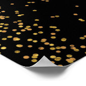 Pfauenfeathers 50. Hochzeitstag Poster (Ecke)