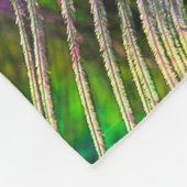 PfauenFeathers 5 Fleecedecke (Ecke)