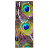 PfauenFeathers 5 Geschenktüte Für Weinflaschen (Rückseite)