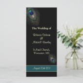 Pfauenfeathers auf dem Programm für Schwarze Hochz (Stehend Vorderseite)