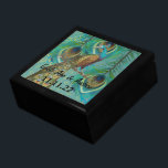 Pfauenfeathers Damask Hochzeitstag Geschenkbox<br><div class="desc">Die Personalisierte Schmuckbox oder die Gedächtnisbox - Elegante Weihnachtsgeschenke zum Geburtstag oder Valentinstag Geschenke zum Hochzeitsfeiern - im Custom Designer für Black Lacquer aufbewahren</div>