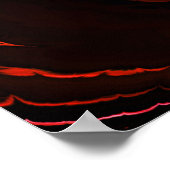 PfauenFeathers Fraktal 1 Print Poster (Ecke)