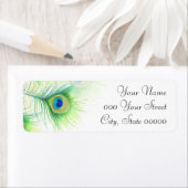 Pfauenfeathers Hand bemalt Hochzeit (Insitu)
