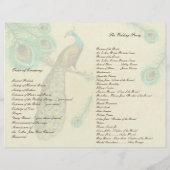 Pfauenfeathers Hochzeitsprogramm 2 (Rückseite)