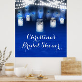 Pfauenfeathers, Mason Jar Lights Banner Poster (Küche)