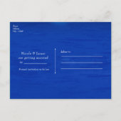 Pfauenfeathers, Mason Jar & Lights Save the Date Ankündigungspostkarte (Rückseite)