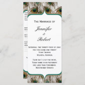 Pfauenfeathers mit Doppelrahmenprogramm Programm (Vorne/Hinten)