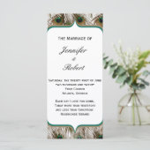 Pfauenfeathers mit Doppelrahmenprogramm Programm (Stehend Vorderseite)