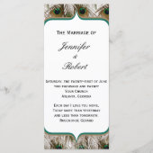 Pfauenfeathers mit Doppelrahmenprogramm Programm (Vorderseite)