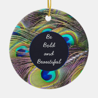 Pfauenfeathers Ornament Runde