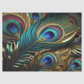 PfauenFeathers-Papiertücher Seidenpapier (Vorderseite)