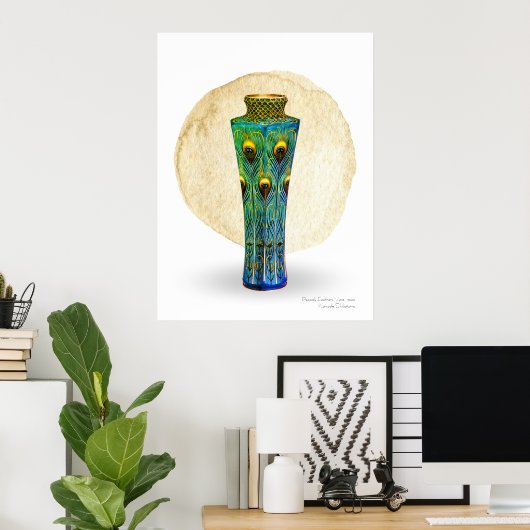 Pfauenfeathers Print, Value Poster Paper (Matte) (Heimbüro)