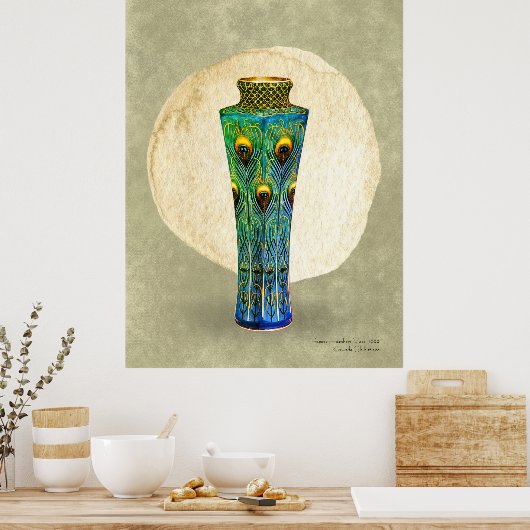 Pfauenfeathers Print, Value Poster Paper (Matte) (Küche)