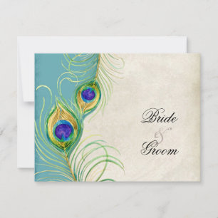 PfauenFeathers UAWG Response Cards RSVP Karte