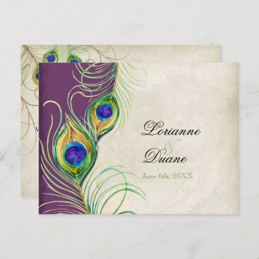 PfauenFeathers UAWG Response Postkarten (Vorne/Hinten)