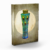 Pfauenfeathers Vase Masterpiece von 1900 Fotoblock (Links)