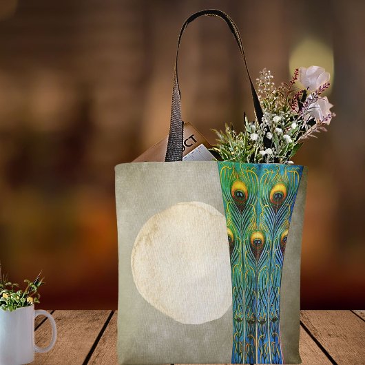 Pfauenfeathers Vase Masterpiece von 1900 Tasche