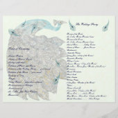 Pfauenfeathers Wedding Program (Rückseite)
