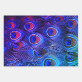 Pfauenfeathlon Geschenkpapier Set (Vorderseite 3)