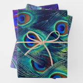 Pfauenfeathlon Geschenkpapier Set (Beispiel)