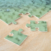 Pfauenfeder auf Leinwand Puzzle (Seite)
