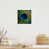 Pfauenfeder-Auge Poster (Küche)