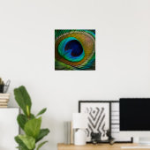 Pfauenfeder-Auge Poster (Heimbüro)