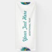 Pfauenfeder Banner (Vertikal)