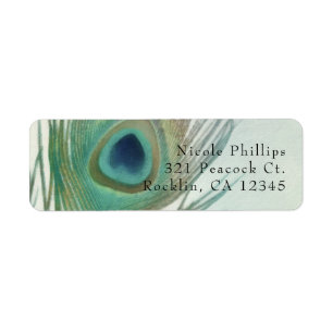 Pfauenfeder Boho Chic Aquarell-Einladung