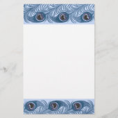 Pfauenfeder Briefpapier (Vorderseite)