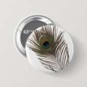 Pfauenfeder Button (Vorne & Hinten)