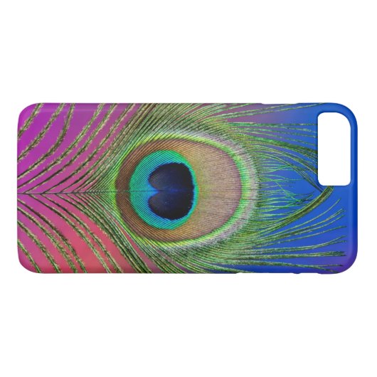 Pfauenfeder Case-Mate iPhone Hülle (Rückseite (Horizontal))