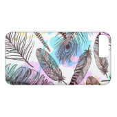 Pfauenfeder Case-Mate iPhone Hülle (Rückseite (Horizontal))