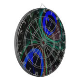 Pfauenfeder Dartscheibe (Vorderseite Links)