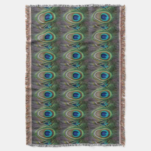 Pfauenfeder Decke (Vorderseite Vertikal)