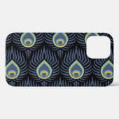 Pfauenfeder: Elegantes Muster. Case-Mate iPhone Hülle (Rückseite (Horizontal))