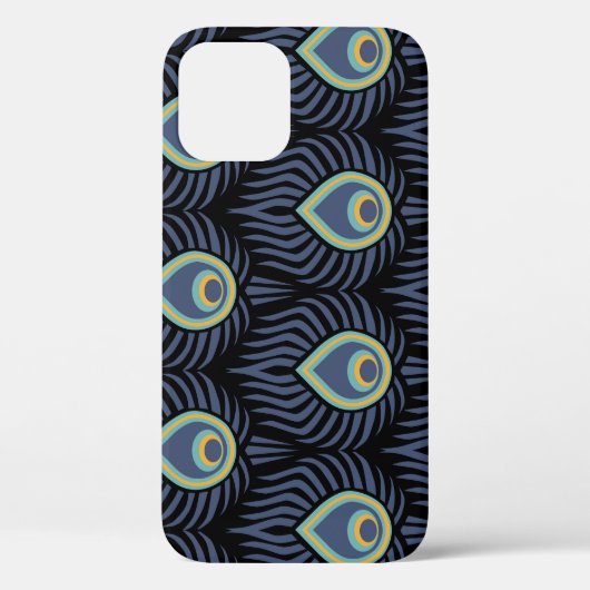 Pfauenfeder: Elegantes Muster. Case-Mate iPhone Hülle (Rückseite)