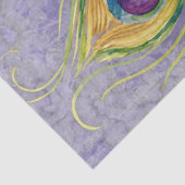 Pfauenfeder Entdeckungsseite Lila Lavendel Vintag Seidenpapier (Ausschnitt)