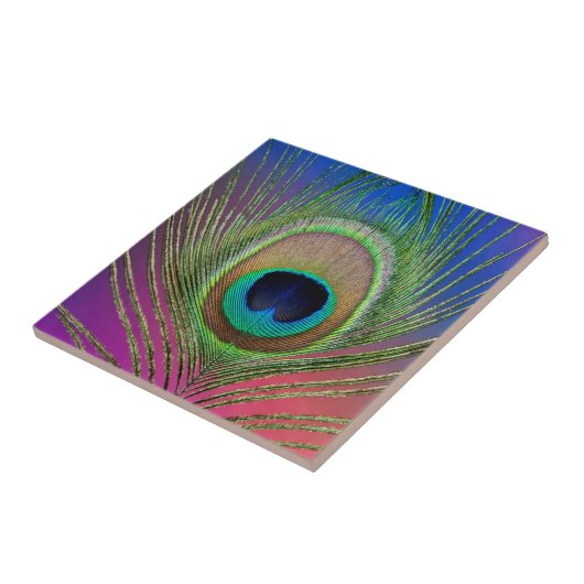 Pfauenfeder Fliese (Seite)